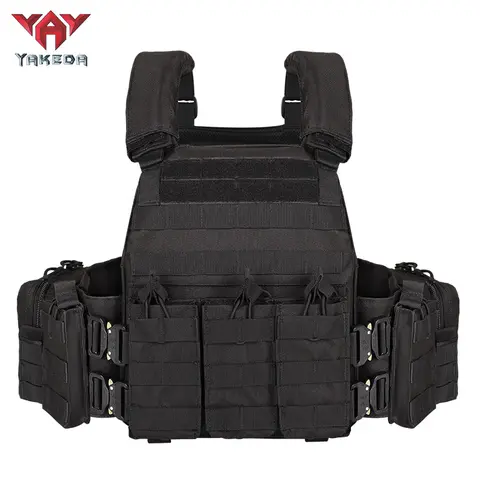 YAKEDA VT-6031-6 Active Men's Tactical Chest Vest, 600D Polyester Durable Construction, Tactical Equipment, Built for Active Sports and Training, Sport-Ready Protective Gear