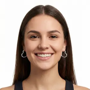 Heart Shape Earrings for Her in Silver 925 High Quality