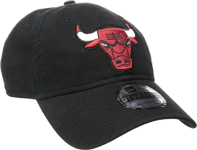 New Era 9Twenty NBA Chicago Bulls Core Classic Cap - Adjustable - Black 11416812, Clothes, Everyday