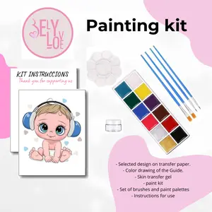 PREGNANCY BELLY PAINTING KIT BOY Makeup Color