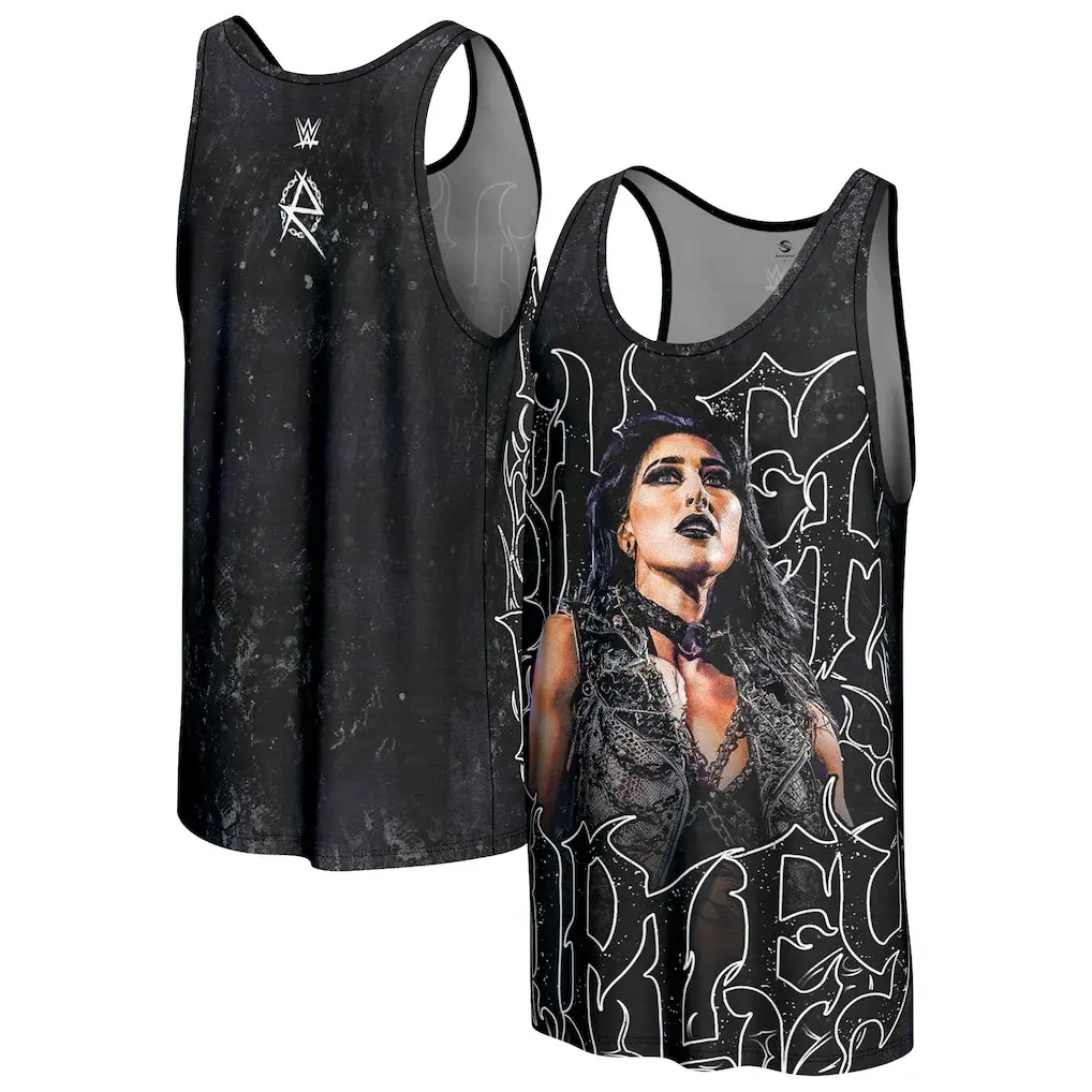WWE Rhea Ripley "The Nightmare" 3D All Over Print Tank Top Unisex Gothic Dark Streetwear Casual Fan Gift Sport Shirt Spring Summer Fall Wear