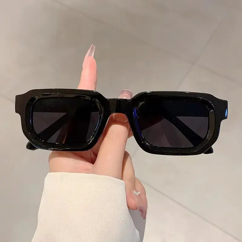 Retro Rectangle Frame Sunglasses for Men and Women