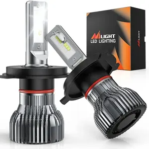 Nilight H4/9003 LED Headlight Bulbs 350% Brighter HB2 Hi/Lo Beam Conversion Kit 6000K Cool White Mini Size 2-Pack for Enhanced Visibility and Safety