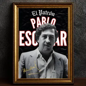 Pablo Escobar Poster / Gangster / Wall poster / Wall art / Interior decoration / Boxing / Singer /