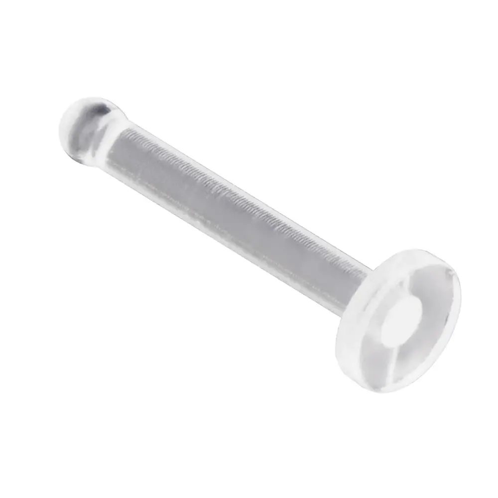 Clear Bio-Flex Nose Bone Ring Stud Retainer 20 to 16 Gauge 1/4" (6 MM)