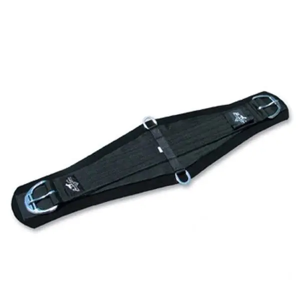 Professional's Choice PC Neoprene Performance Cinch - SMx Roper Cinch with Wider Center & Stainless Steel Hardware 28" / Black