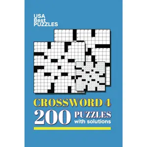 USA Best Crosswords 4: 200 Puzzles Easy to Hard for Adults with solutions