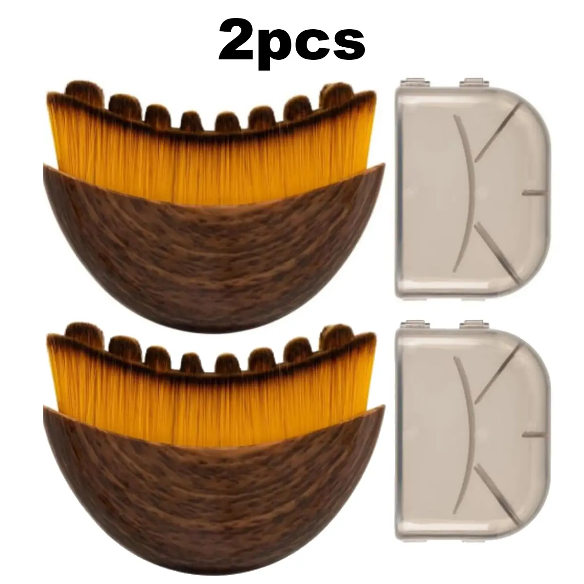 Contour Brush and Jawline Trainer for Chin Sculpting, Soft Bristle Dry Brushing Tool to Enhance Contours, 2 Pcs, Facial