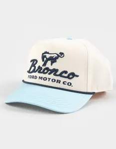 AMERICAN NEEDLE Bronco Womens Snapback Hat, Light Blue