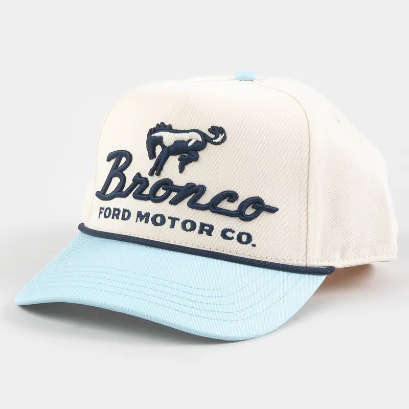 AMERICAN NEEDLE Bronco Womens Snapback Hat, Light Blue