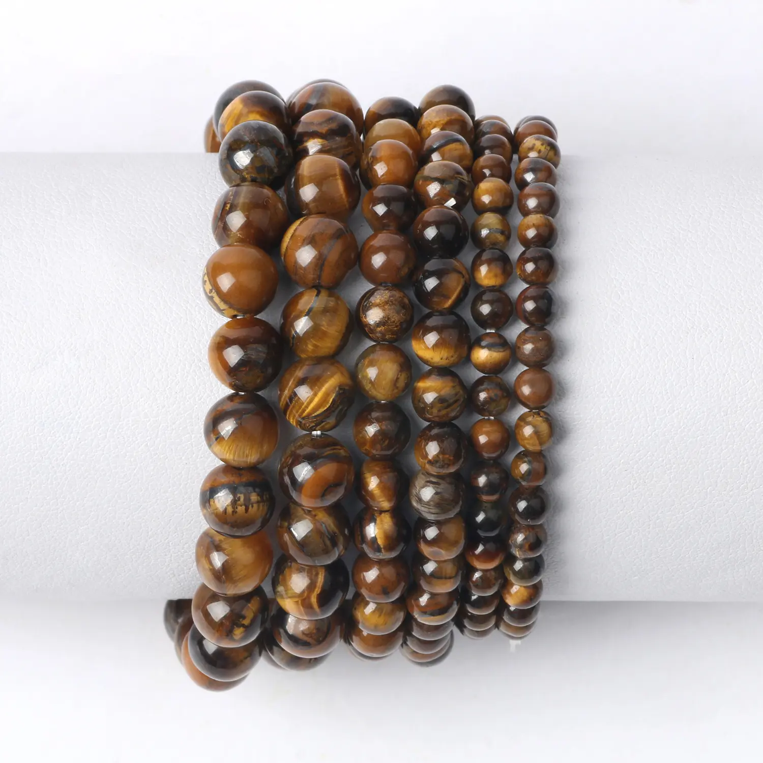 Natural Tiger Stone AB Hand String