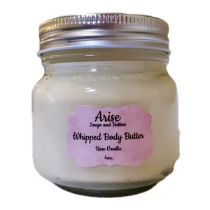 Rose Vanilla Body Butter. Body Care Skin Care Dewy Scented Organic