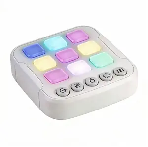 Jift Toy Kids Handheld Electronic Game Device with Screen - 4-in-1 Compact Console, Smart Tic-Tac-Toe, Whack-a-Mole, Memory Challenge, Reaction Battle, Educational Brain Teaser, Portable Durable Parent-Child Interactive Toy for Boys