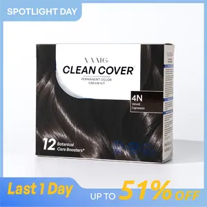 VAAIG 4N Velvet Espresso Hair Dye Cream, Salon-Grade Vibrant Long-Lasting Fade-Resistant Haircare, Gentle Low-Allergy Formula for Sensitive Scalp, Dermatologically Tested Food-Grade Certified, Easy All-in-1 Home Application