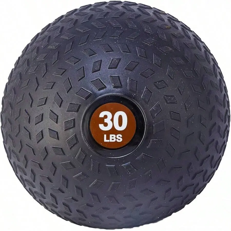 Weighted Training Ball - Drop-Resistant Rubber Strength Training Ball with Textured Surface for Enhanced Hand Grip, Beginner-Friendly for Sports & Home Gym Explosive Workouts, Athletic Stable Design to Improve Coordination