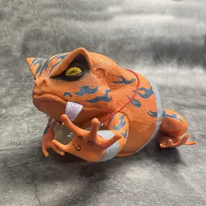 PVC Playful Frog Figurine, Collectible Figurines Home Decor Ornament, Perfect Gift for Anime Fans & Holiday Celebrations, Tabletop Display