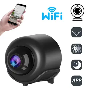 Wireless 2.4Ghz WiFi Indoor Surveillance Camera, 1080P HD Security Camera, Home Monitoring Camera, 180° Rotatable Lens, Night Vision, Motion Detection, Two-Way Audio, Remote Control for Home, Car & Warehouse