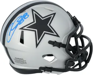CeeDee Lamb Dallas Cowboys Autographed Riddell Rave Speed Mini Helmet - Fanatics Authentic Certified
