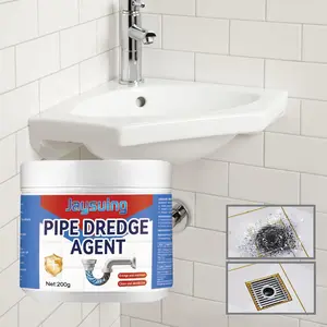 200g Powerful Drain Cleaner Powder for Kitchen and Bathroom, Effective Pipe Unclogging Solution for Home and Hotels, Fast-Acting Household Cleaner, Pipe Cleaning Agent