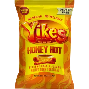 Yikes Honey Hot Chips – Honey Heat Snack, 4oz Bag
