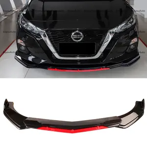 For Nissan Altima UNIVERSAL Front Bumper Lip Spoiler Splitter Gloss Black Red