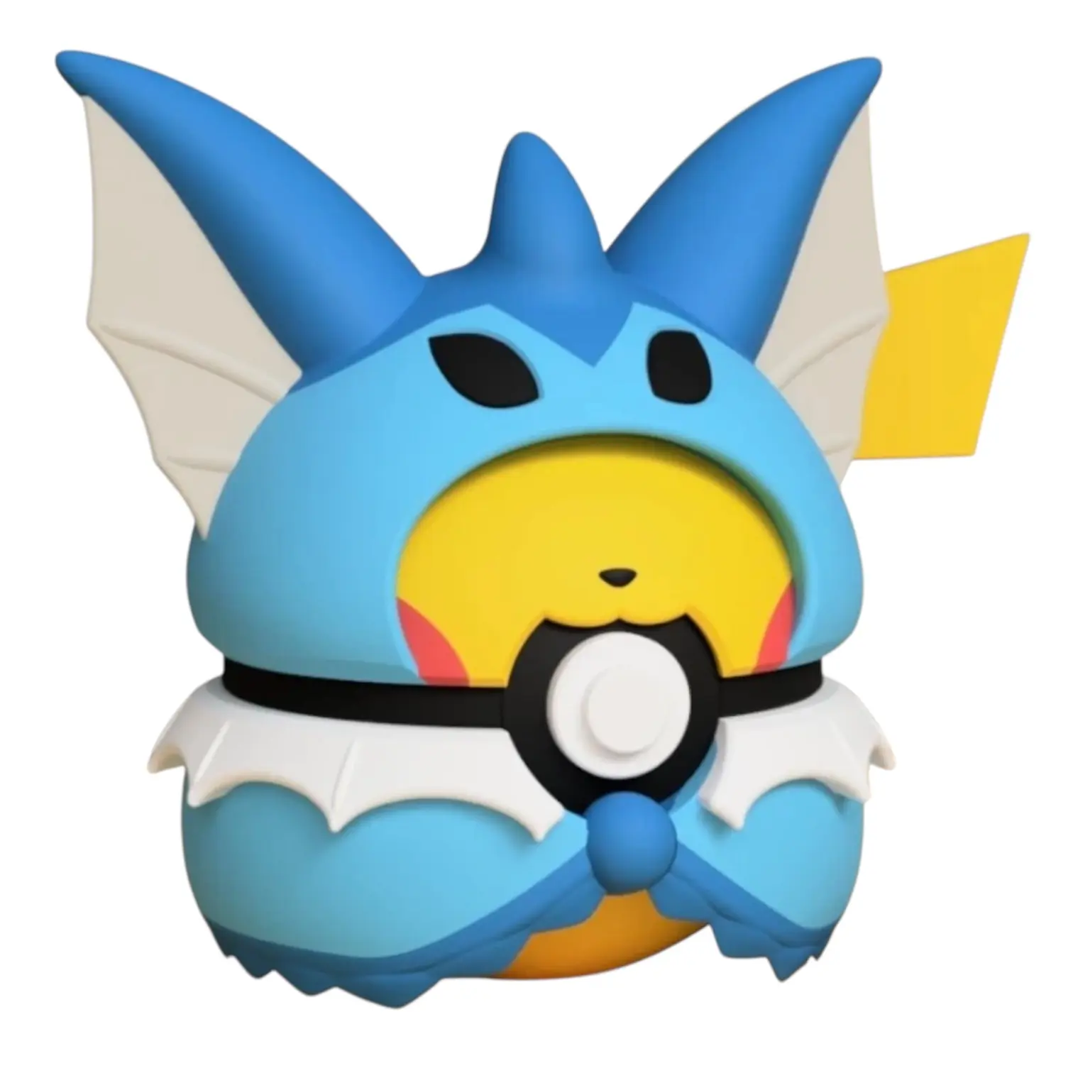 Pikachu Vaporeon Poncho Poke Ball- Inspired 3D Printed Collectible