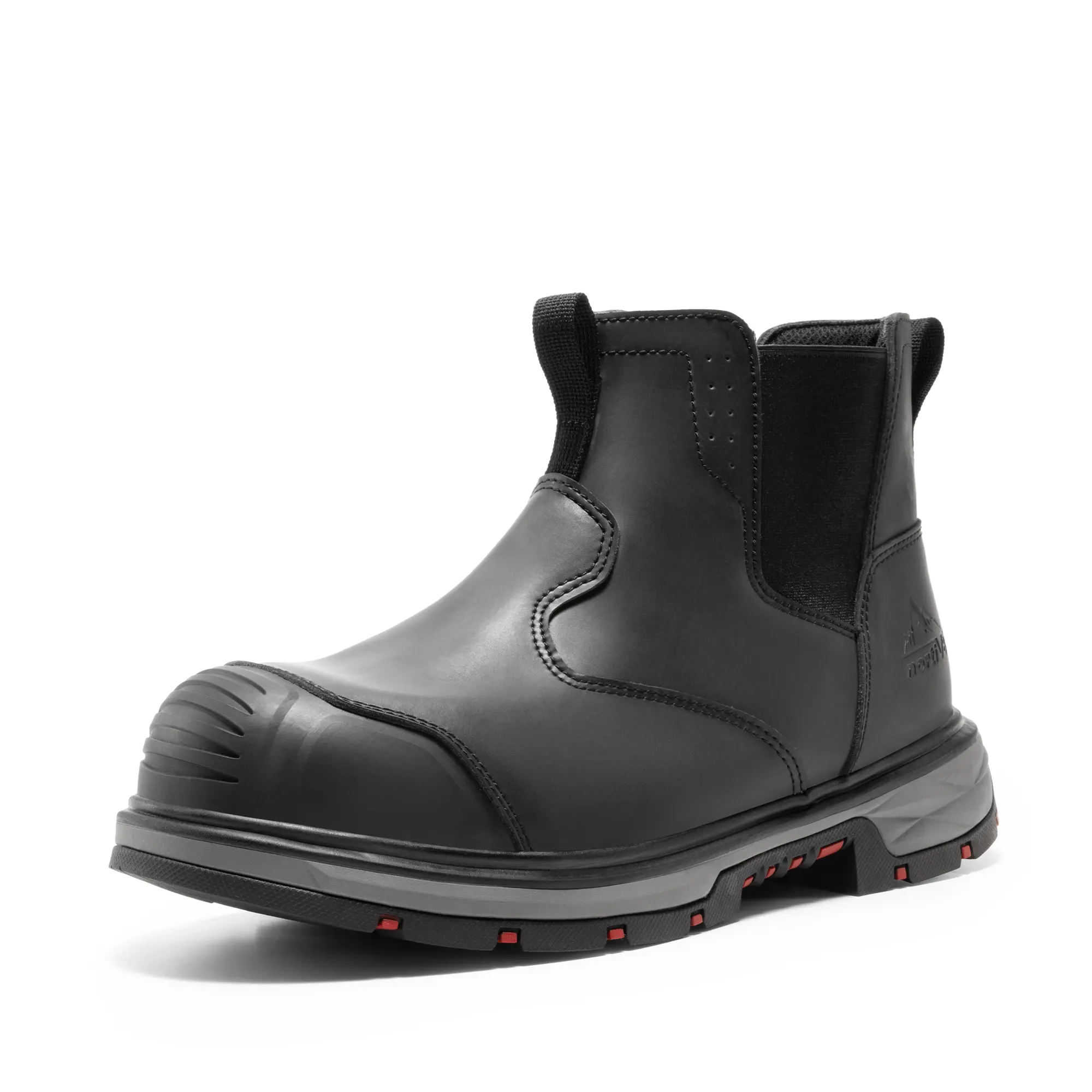 NORTIV 8 Men's Steel-Toe Work Shoes - Closed Safety Footwear for Workers, Steel-Toe Sneakers