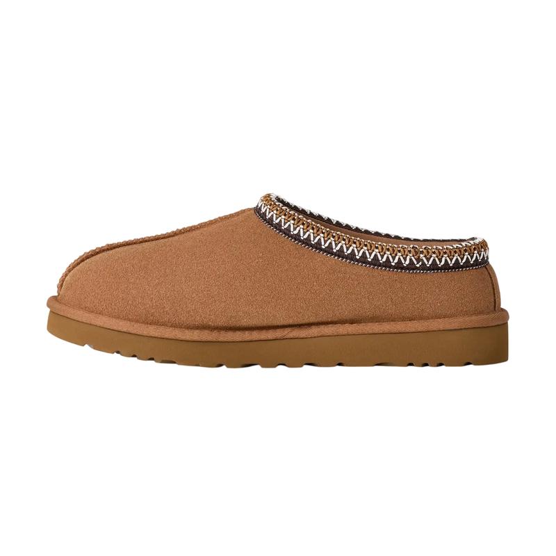 UGG Tasman II Slipper Chestnut Men's 1174671-CHE Brown Suede Cozy Warm Winter Lined Unisex Fuzzy Comfortable Everyday Walking Shoe Flipflop Footwear Boy Slide