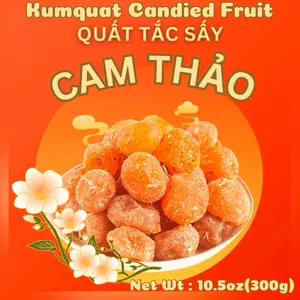 Candied Kumquat 10.5oz - Quất Tắc Sấy Cam Thảo 300g