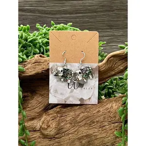 Abalone Shell Elephant Earrings