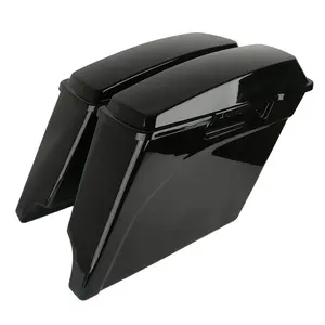 TCMT 5" Stretched Extended Hard SaddleBags Fit For Harley Electra Road Glide 1993-2013