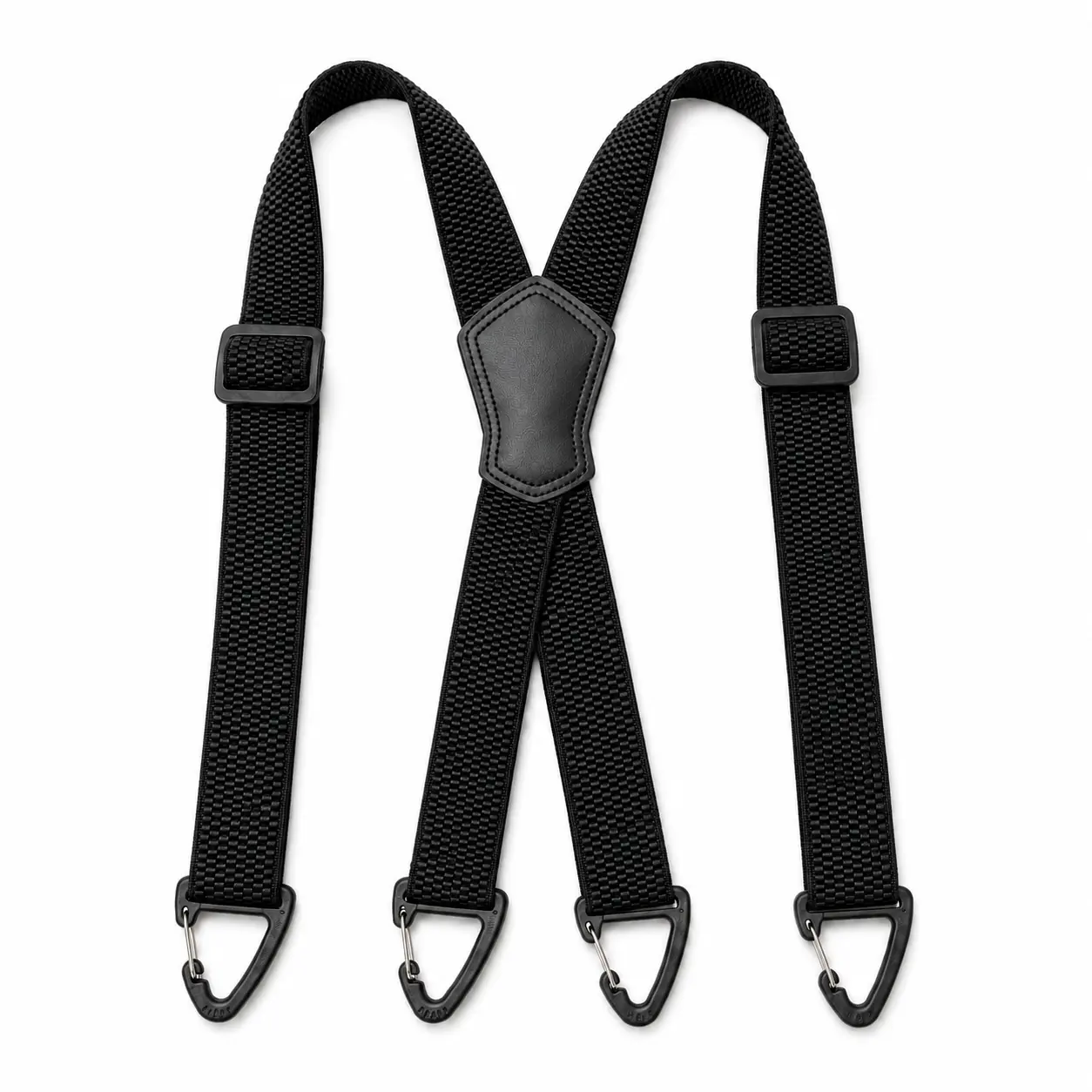 Under Shirt Hidden Suspenders for Men, Invisible X Back Suspenders 1.48" Wide, Heavy Duty Elastic Work Suspenders with 4 Metal Clips, Secure Hold for Jeans, Dress Pants & Casual Trousers