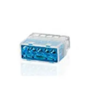 212 MAIN 5-Wire In-Line Push-In Connector, 22-12AWG Wire Range, Secure Hold, Tight Space Fit, Visual Check Function, Pack of 50 (for Phones & Electronics Cables, Chargers & Adapters)