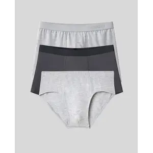 SilkCut Men’s 3 Pack Underwear Set Brief Boxer Brief Trunk Micro Modal Breathable Soft Smooth Stretch Support Menswear