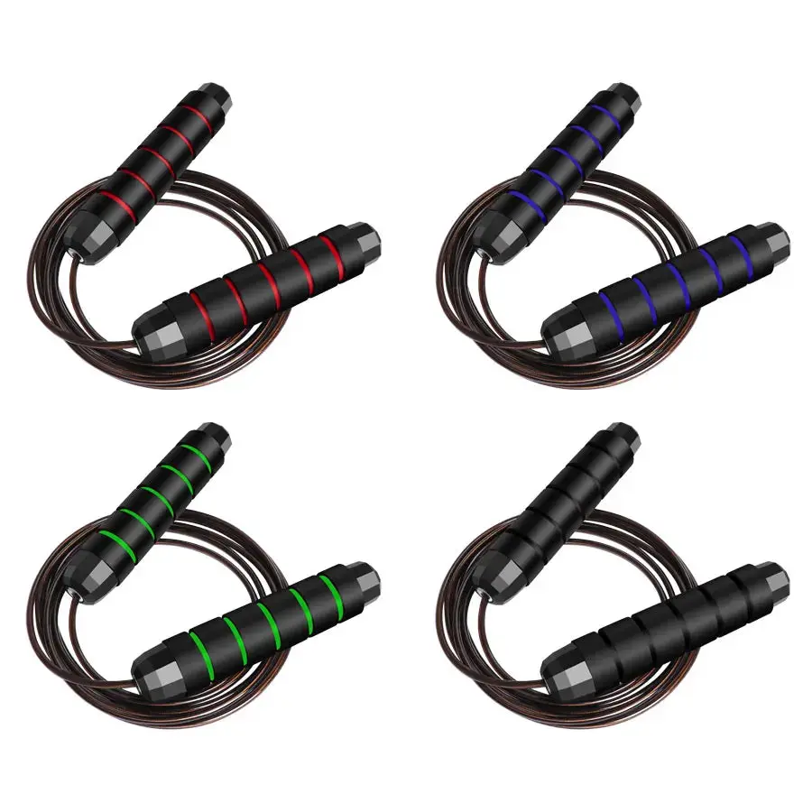 MRX Rapid Speed Jump Rope Steel Wire Skipping Rope Exercise Adjustable Jumping Rope Fitness Workout Training Home Sport Equipment -