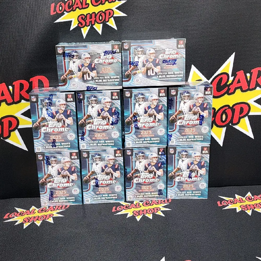 BREAK #1047  - (10X) 2025 TOPPS CHROME FOOTBALL VALUE BLASTER BOXES