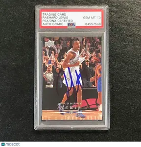 2008-09 Upper Deck #139 Rashard Lewis Signed Card AUTO 10 PSA/DNA Slabbed Magic