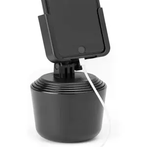 MBM CupFone Car Phone Mount – Cup Holder Application – Adjustable & Universal Design with Open Access for Charging – Compatible with All Smartphones Cellphone Stand