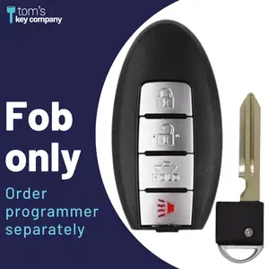 Nissan & INFINITI 4 Button Smart Key Fob Remote for Select Vehicles (NISK-E4TZ0SK-FOB)