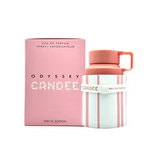 Odyssey Candee EDP 3.4 oz Special Edition Eau de Parfum Spray in Pink Striped Bottle & Box