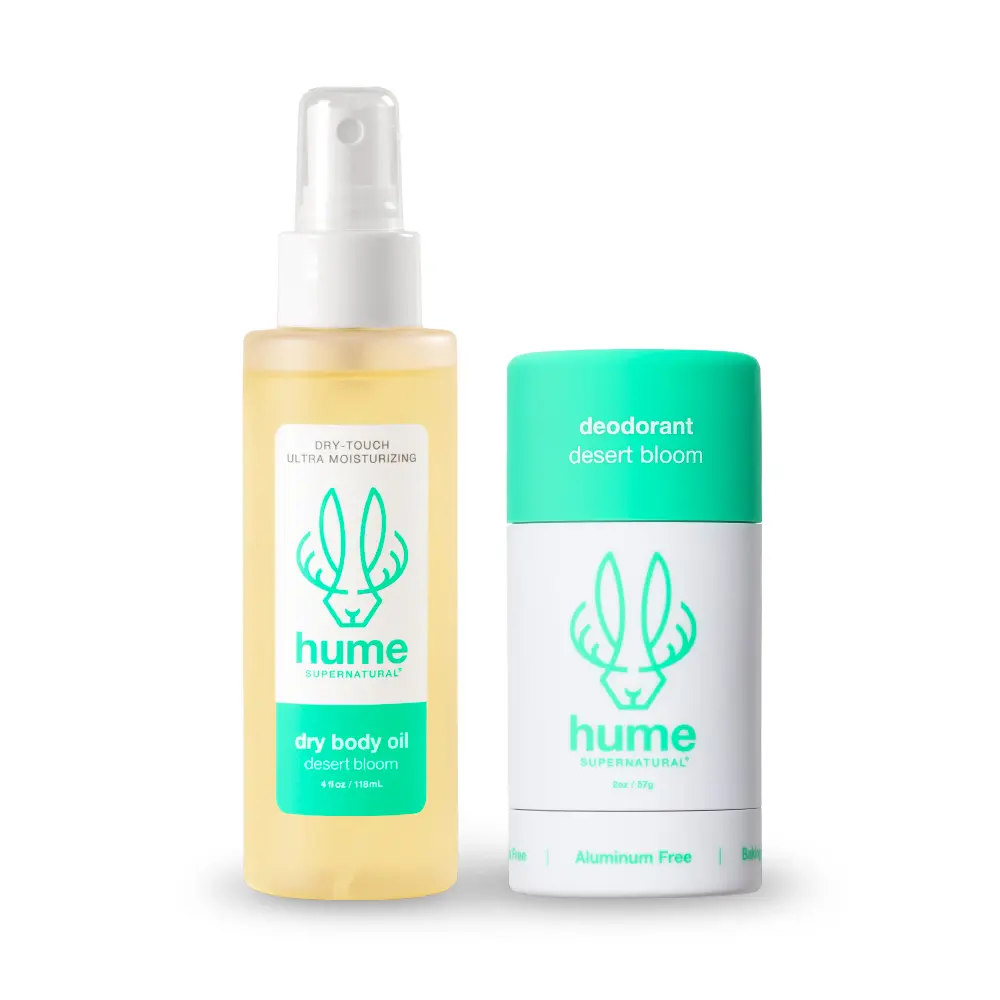 Hume Supernatural Biome Buddy: Plant-Based Probiotic-Powered Deodorant and Dry Body Oil