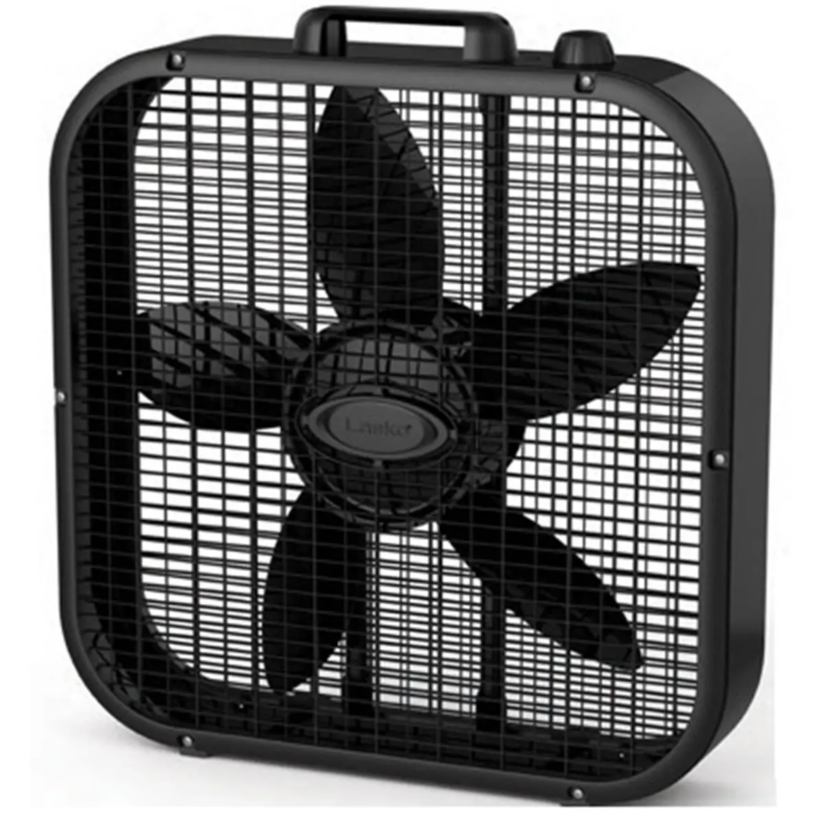 212 MAIN B20401 Classic Box Fan - 20 in. Black Household Fan with 3 Quiet Speeds