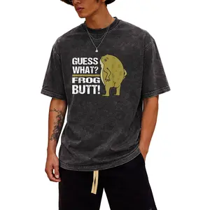 Unisex Loose Fit Frog Butt Tee – Comfy 100% Cotton Short Sleeve Shirt with Frog Design