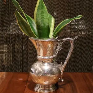 Antique Silver-Plated Water Pitcher
