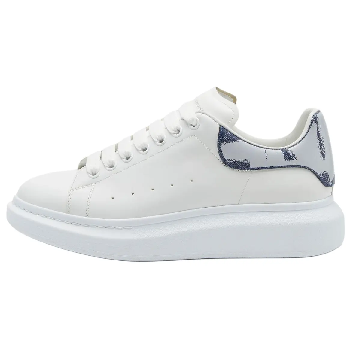 Alexander McQueen Oversole Calfskin Round-Toe Lace-Up Casual Shoes for Men in White Trending Shoes, House White Official Shoes to Get / Maison Mihara Verifiable, with credentials and supporting global authentication Sneaker Footwear