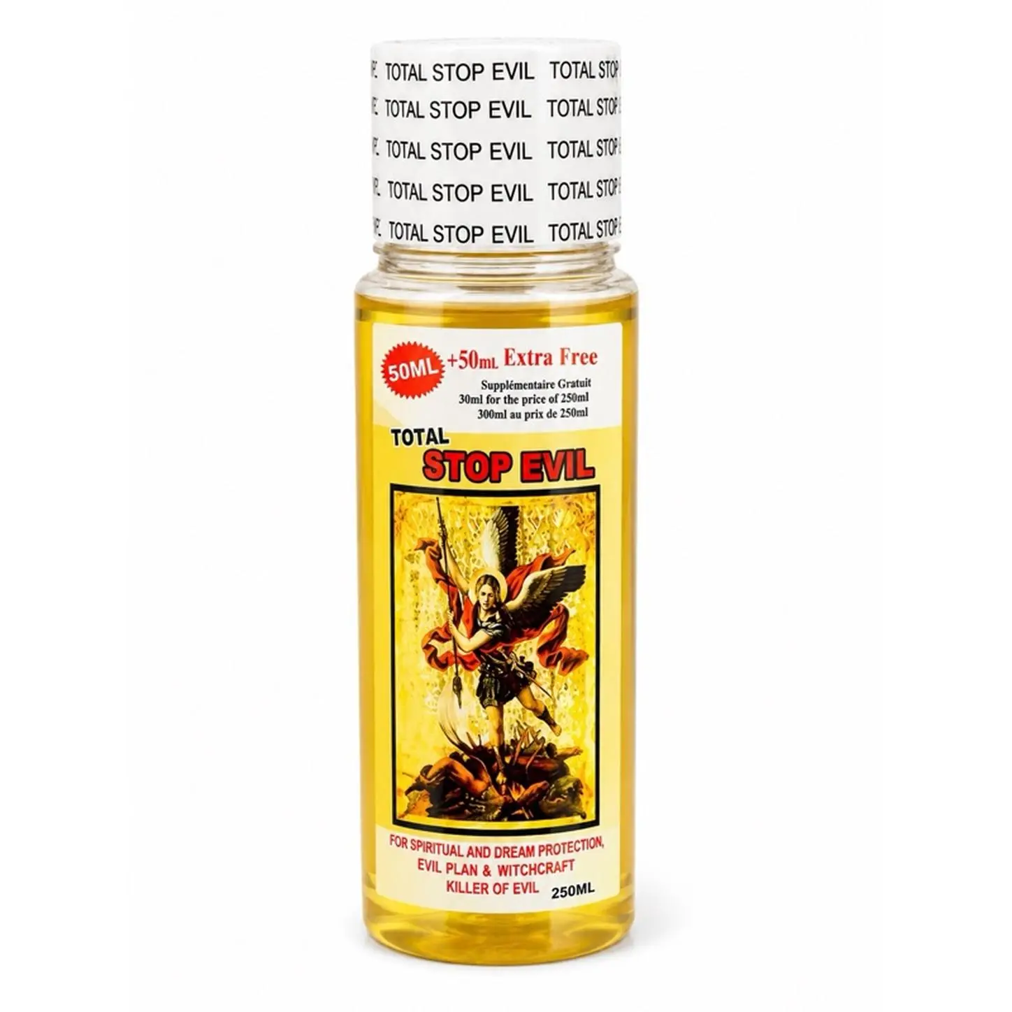 Total Stop Evil 250ml Spiritual Protection Oil for Dream and Witchcraft Defense 50ml Extra Free
