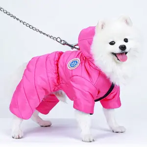 1 PC Simple Solid Color Winter Pet Coat,Thick Warm Jacket For Small & Medium Dogs,Windproof And Full Coverage, Cold-Resistant Outdoor Clothing For Puppies