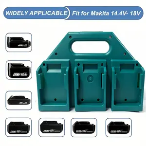 Durable PC Plastic Battery Box, Fits Makita Batteries, Ideal for Workbench, Garage Storage, Toolboxes, Vehicle Accessories, Tool Organizer, Tool Holder