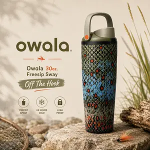 Owala 30oz FreeSip Sway Travel Tumbler Off The Hook Insulated Leak Proof Water Bottle