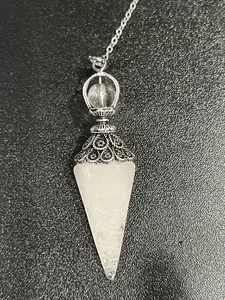 Blessed Clear Quartz Pendulum, Dowsing Pendulum, Baby Witch